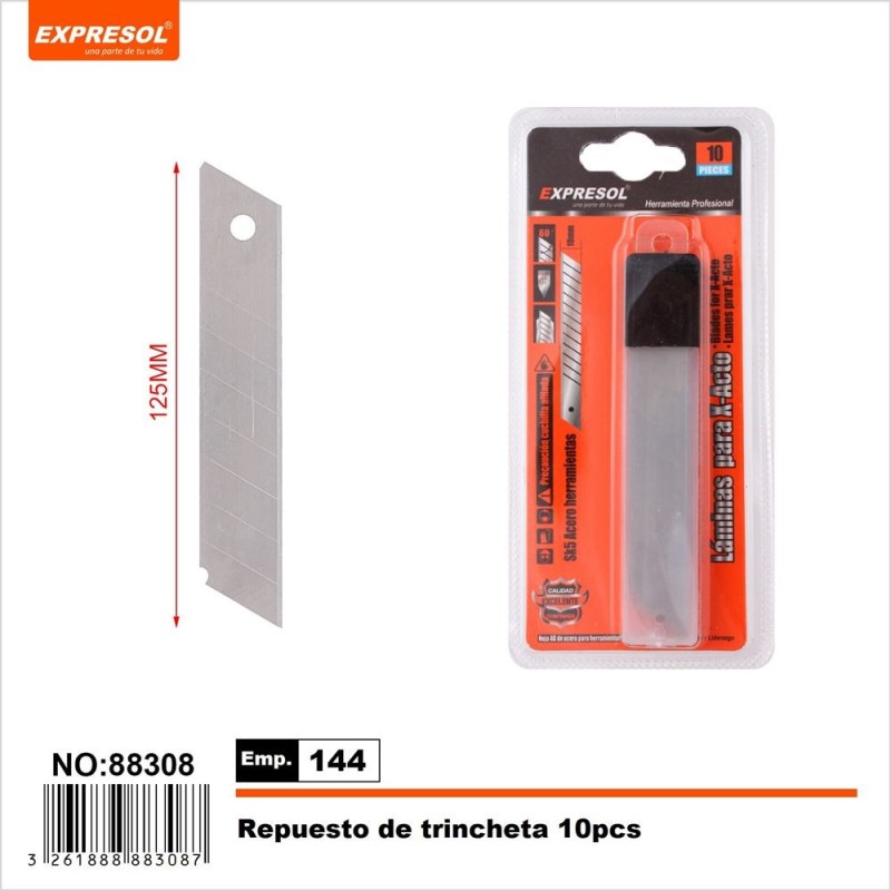 Repuesto para cutter 10pc EXPRESOL