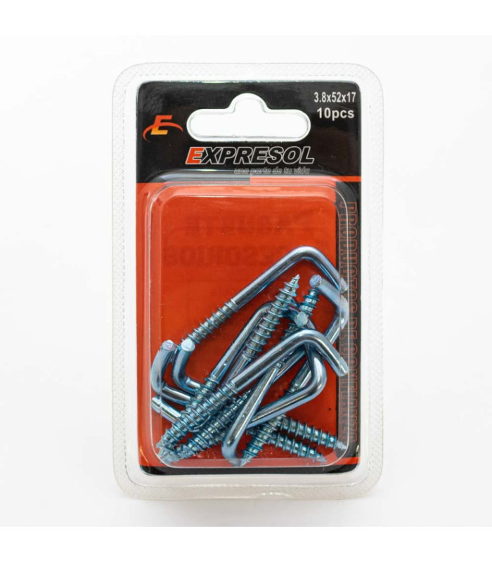 Paquete de tornillo gancho recto EXPRESOL