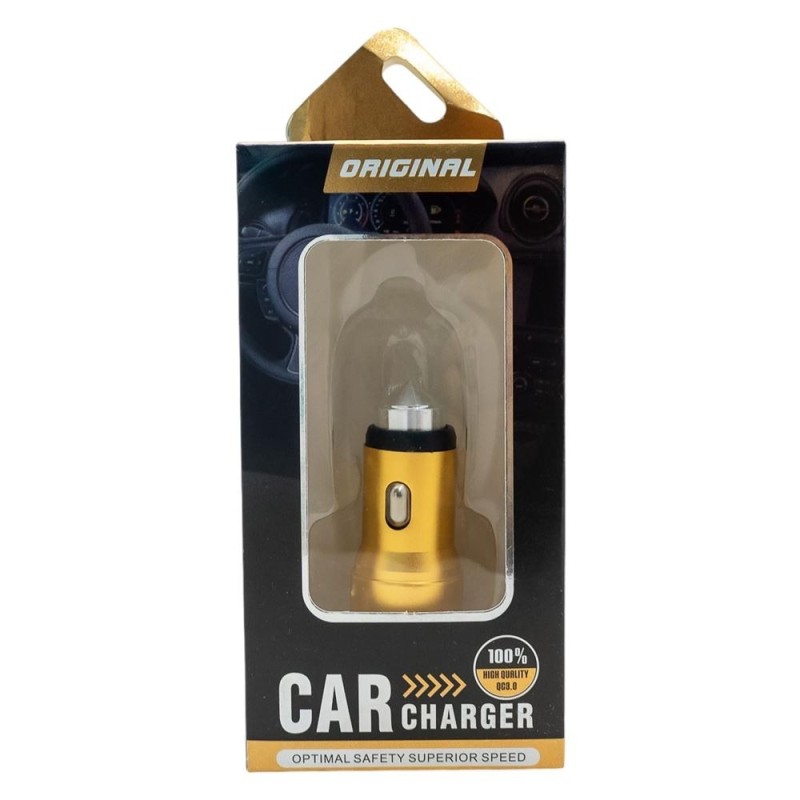 CARGADOR P/AUTO C/2ENTRADA