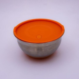 BANDEJA C/TAPA DE GOMA INOX 24CM