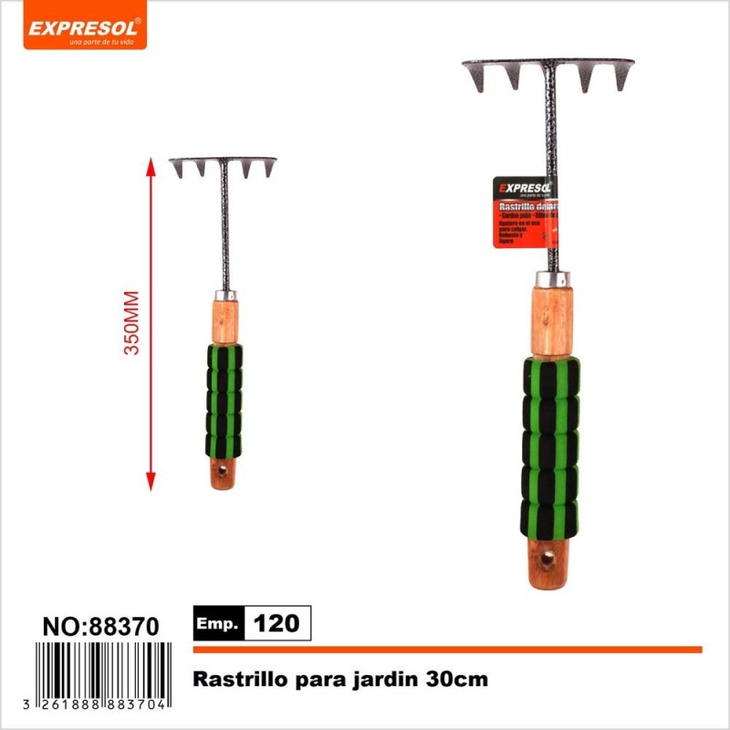 Rastrillo de jardin 30cm EXPRESOL