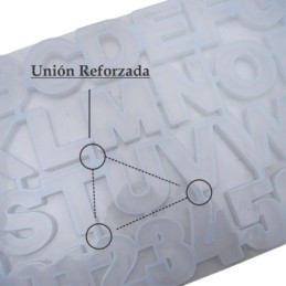Molde de silicona ABC reves 36x19.2x0.9cm