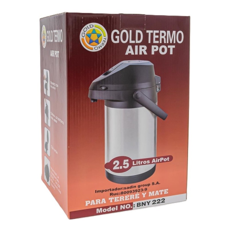 TERMO ACERO AIRPOT 2.5L
