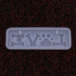 Molde de silicona LOVE patita 145x53x10mm