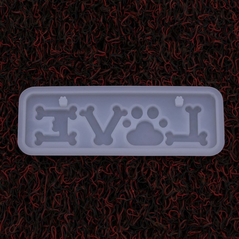 Molde de silicona LOVE patita 145x53x10mm