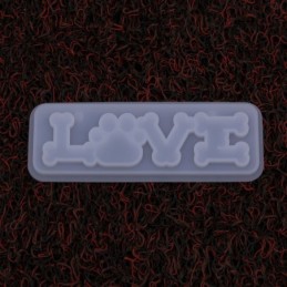 Molde de silicona LOVE patita 145x53x10mm