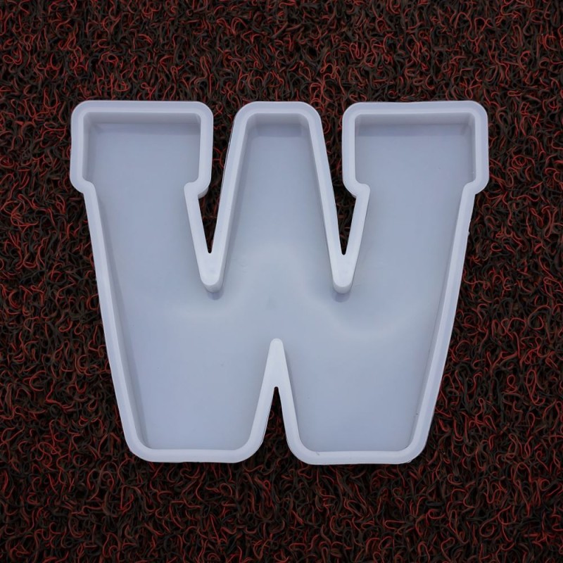 Molde de silicona letra W 170x195x20mm