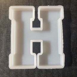 Molde de silicona letra H 167x130x20mm