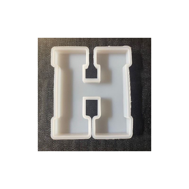 Molde de silicona letra H 167x130x20mm