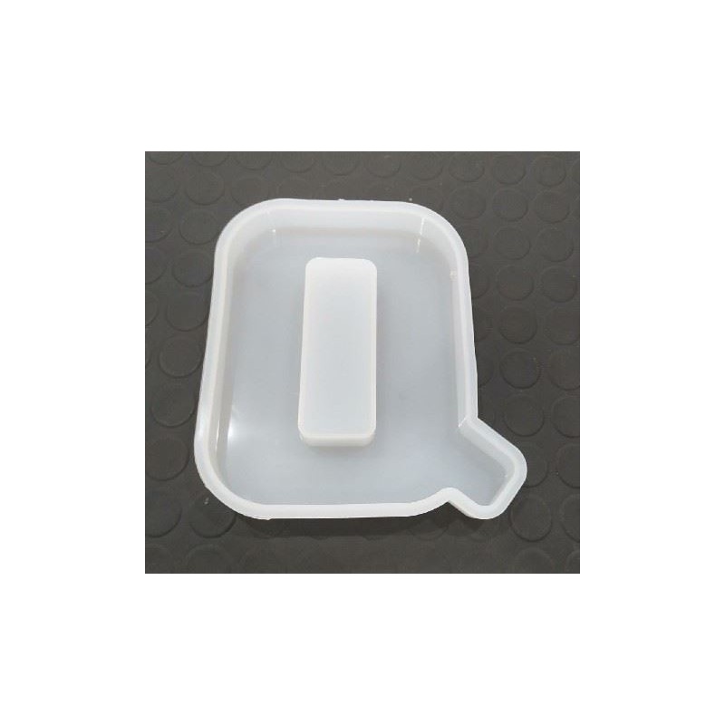 Molde de silicona letra Q 165x130x20mm