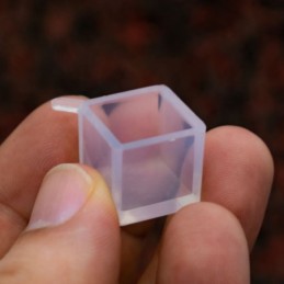 Molde de silicona cubo transparente 15x15mm