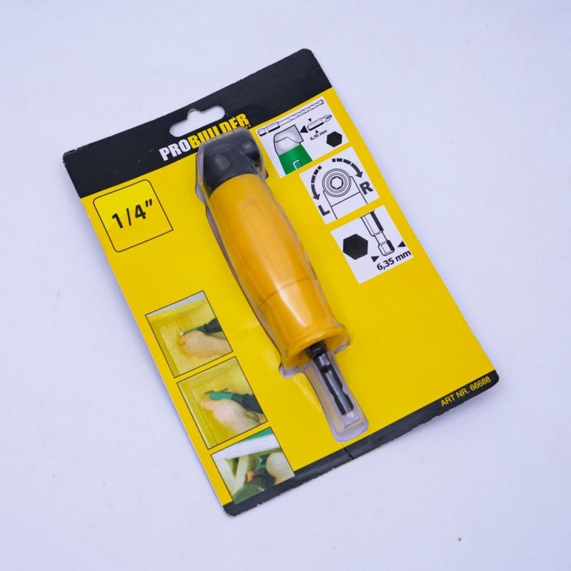 Adaptador prolongador 90grados 1/4 