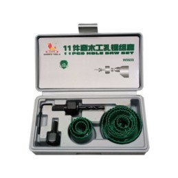 Juego de sierra corona para madera 11pc WYNNS