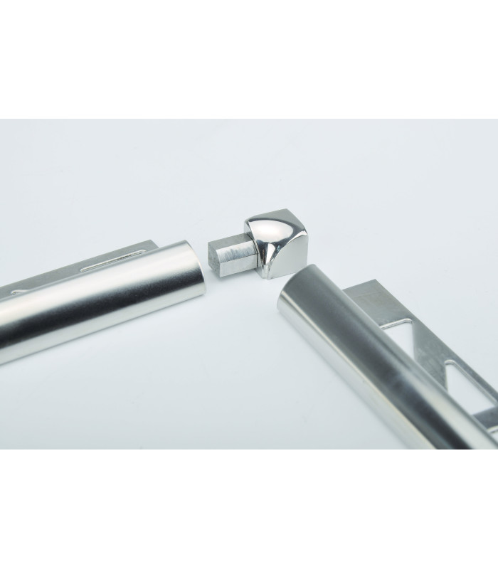 Guarda canto vertice 10h plata acero inoxidable