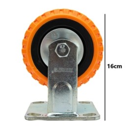 Rueda naranja fijo 5  WYNNS