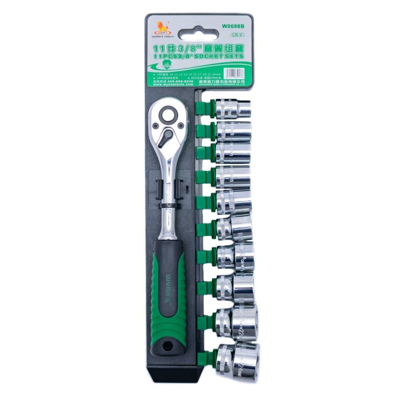 Juego de llave 3/8  11pc WYNNS