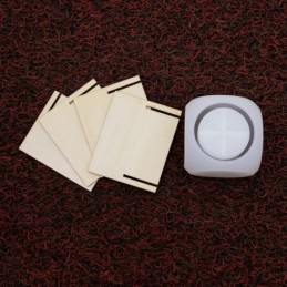 Molde de silicona pote dado con soporte 90x90mm