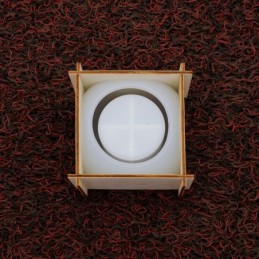 Molde de silicona pote dado con soporte 90x90mm