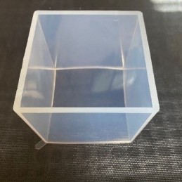 Molde de silicona cubo transparente 100x100mm