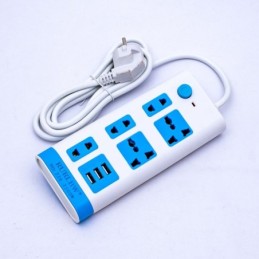 Prolongador multiple 5 tomas + 3 usb RUBI