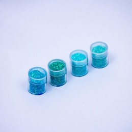 Glitter mix gama celeste 4pc