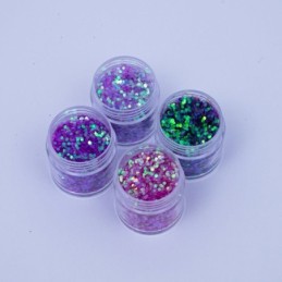 Glitter mix gama rosa 4pc