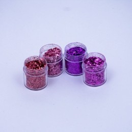 Glitter mix gama lila 4pc