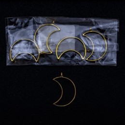 Dije luna dorado 5pc