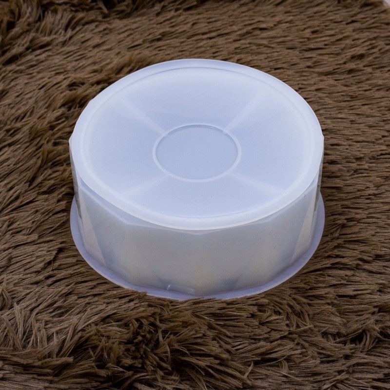 Molde de silicona alhajero circular con tapa 16cm