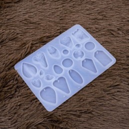 Molde de silicona dijes y formas varias 170x125mm
