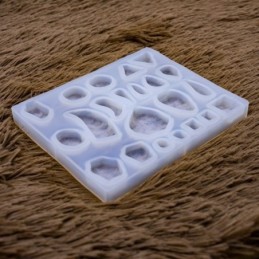 Molde de silicona piedras 22 diseños 142x118mm