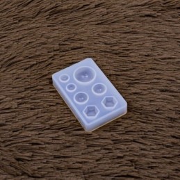 Molde de silicona gema 7 diseños 7.5cm