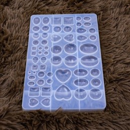 Molde de silicona gemas 58 diseños 260x165mm