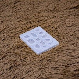 Molde de silicona gemas pequeñas 8x6cm