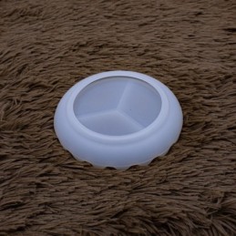 Molde de silicona plato deco borde ondulado 132mm