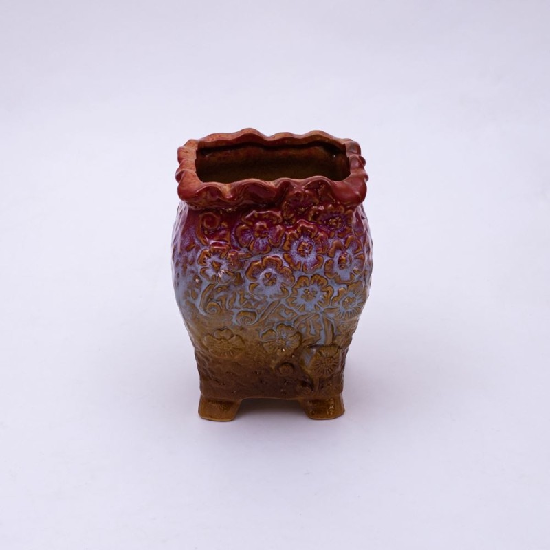 Maceta tipo jarron 10.5x10.x14.5cm