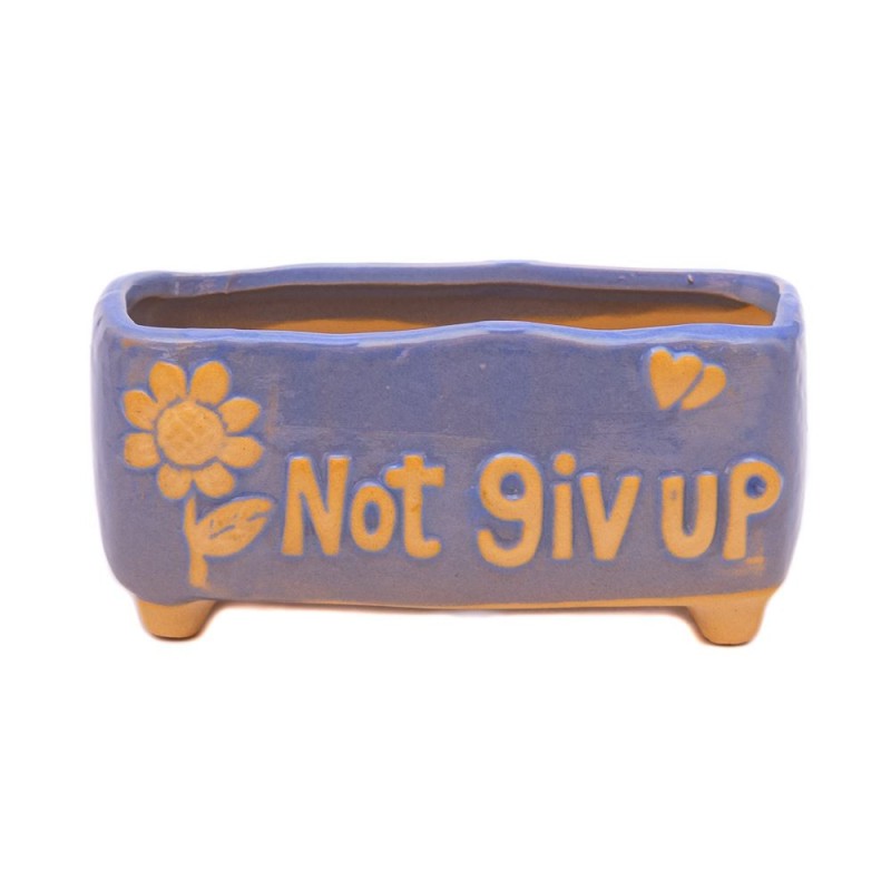 Maceta not giv up 12.5x4.5cm