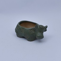 Maceta de vaquita 15.5x9x8cm