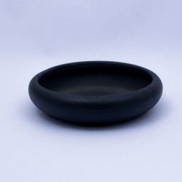 Maceta circular negro aspero 20cm