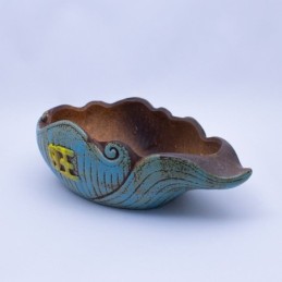 Maceta diseño de olas 32x15x10cm