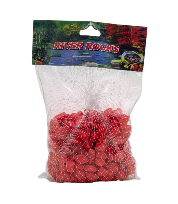 Piedra decorativa rojo