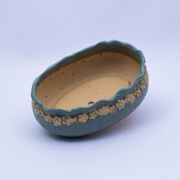 Maceta oval bajo 20x13x6cm