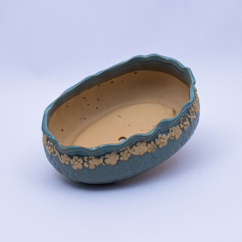 Maceta oval bajo 20x13x6cm
