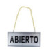 Cartel metalico ABIERTO-CERRADO