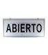 Cartel metalico ABIERTO-CERRADO