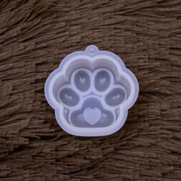 Molde de silicona pata de gato 5x5cm