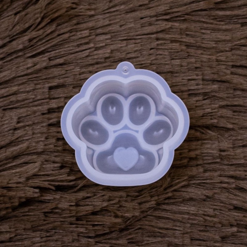 Molde de silicona pata de gato 5x5cm