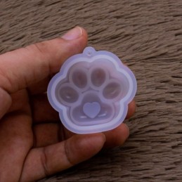 Molde de silicona pata de gato 5x5cm