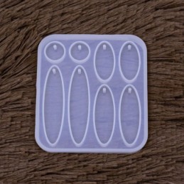 Molde de silicona dijes 8 diseños 77x70mm