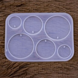 Molde de silicona dijes 6 diseños 108x80mm